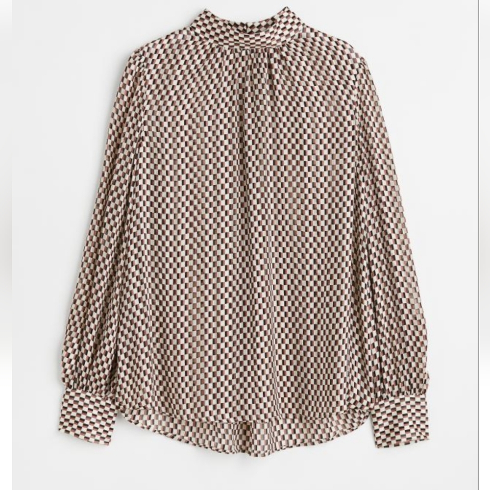 Geometric design blouse